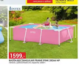 Baumax Bazén rectangular frame pink nabídka