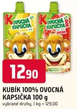 Trefa Kubík 100% ovocná kapsička nabídka