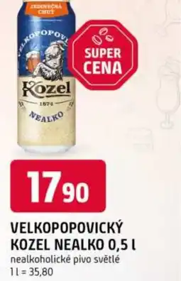 Trefa Velkopopovický Kozel nealko nabídka