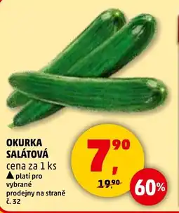 Penny Market Okurka salátová nabídka