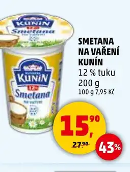 Penny Market KUNIN Smetana na vaření nabídka