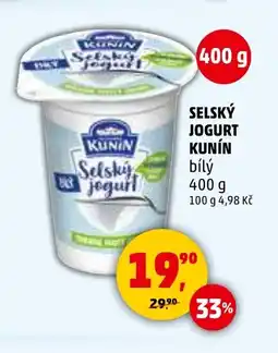 Penny Market KUNÍN Selský jogurt nabídka
