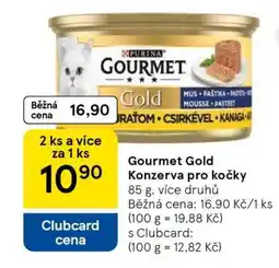Tesco GOURMET GOLD Konzerva pro kočky nabídka
