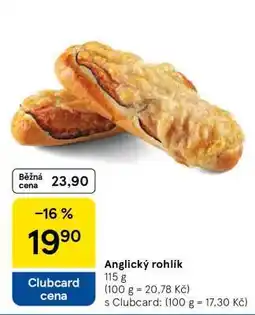 Tesco Anglický rohlík nabídka