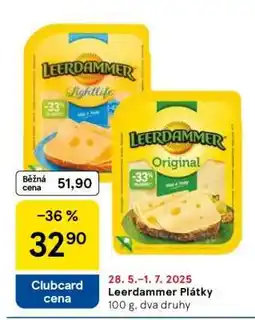 Tesco Leerdammer plátky nabídka