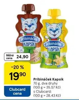 Tesco Pribináček kapsík nabídka
