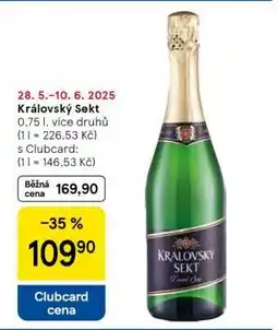 Tesco Královský Sekt nabídka