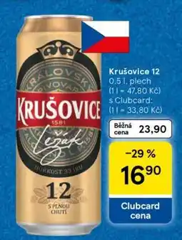 Tesco Krušovice 12 nabídka