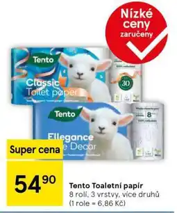 Tesco Tento toaletní papír nabídka