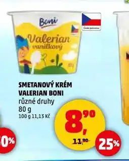 Penny Market Smetanový krém valerian boni nabídka