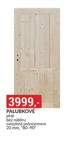 Baumax Dveře palubkové nabídka