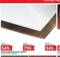 Baumax Polykarbonátové desky 4 mm nabídka
