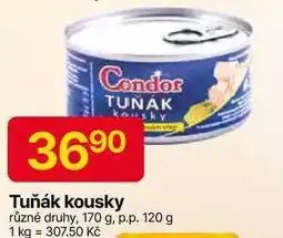 Hruška Condor Tuňák kousky různé druhy, 170 g, p.p. 120 g nabídka