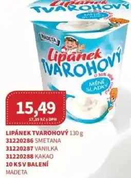 Kubík potraviny MADETA Lipánek tvarohový nabídka