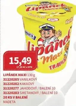 Kubík potraviny MADETA Lipánek maxi nabídka
