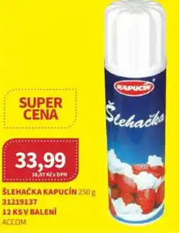 Kubík potraviny Šlehačka kapucín nabídka