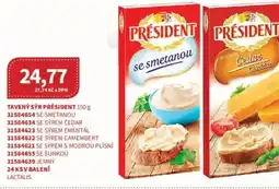 Kubík potraviny Tavený sýr président nabídka