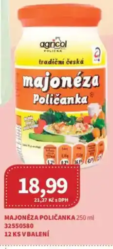 Kubík potraviny Agricol Majonéza poličanka nabídka