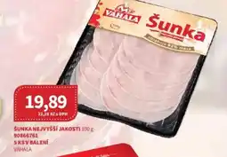 Kubík potraviny Vahala Šunka nejvyšší jakosti nabídka