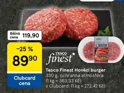 Tesco Tesco Finest Hovězí burger nabídka