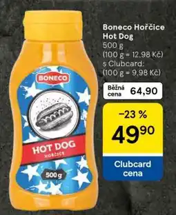 Tesco Boneco Hořčice Hot Dog nabídka