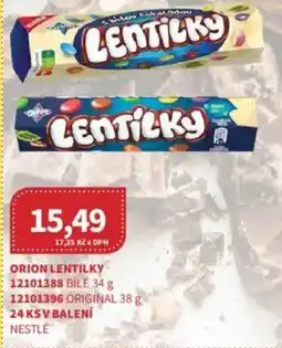 Kubík potraviny Orion lentilky nabídka