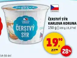 Penny Market Čerstvý sýr Karlova Koruna nabídka