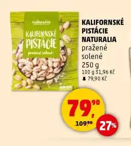 Penny Market KALIFORNSKÉ PISTÁCIE NATURALIA nabídka
