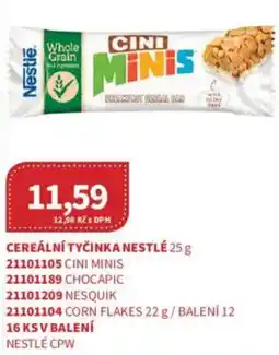 Kubík potraviny Nestle Cereální tyčinka nestlé nabídka