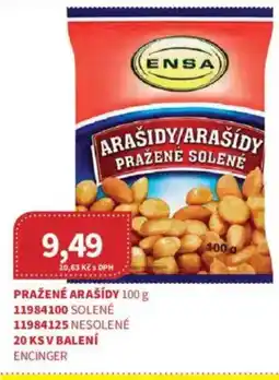 Kubík potraviny ENSA Pražené arašídy nabídka