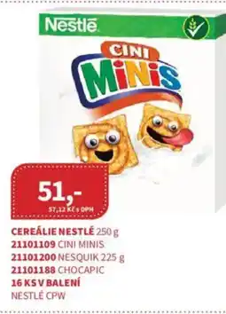 Kubík potraviny Cereálie nestlé nabídka