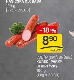 Flop KUŘECÍ PÁRKY STRIPTÝZKY 100 g nabídka