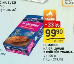 Flop ROMADUR NA GRILOVÁNÍ S KOŘENÍM ZDARMA 4 x 100 g nabídka