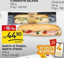 Flop BAGETA SE ŠUNKOU, BAGETA SÝROVÁ 200 g nabídka
