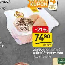 Flop KUŘECÍ ČTVRTKY MINI 1 kg, chlazené nabídka