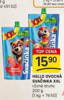 Flop HELLO OVOCNÁ SVAČINKA XXL různé druhy 200 g nabídka
