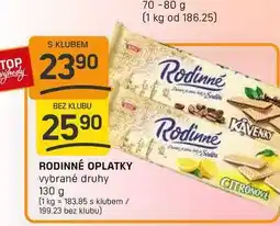Flop RODINNÉ OPLATKY vybrané druhy 130 g nabídka