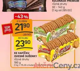 Flop KE KAFÍČKU OVESNÉ SUŠENKY různé druhy 190 g nabídka