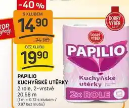 Flop PAPILIO KUCHYŇSKÉ UTĚRKY 2 role, 2-vrstvé nabídka
