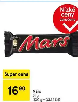 Tesco Mars tyčinka, 51 g nabídka