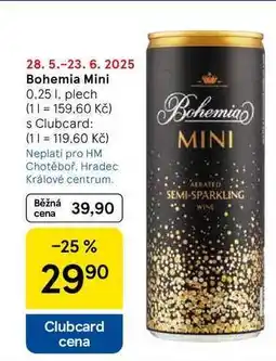 Tesco Bohemia Mini, 0.25 l nabídka