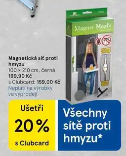 Tesco Magnetická síť proti hmyzu, 100 x 210 cm, černá nabídka