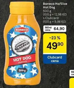 Tesco Boneco Hořčice Hot Dog, 500 g nabídka
