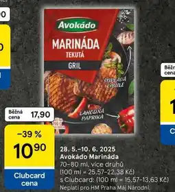 Tesco Avokádo Marináda, 70-80 ml, více druhů nabídka