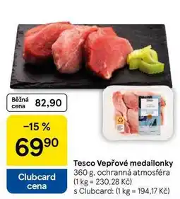 Tesco Tesco Vepřové medailonky, 360 g nabídka