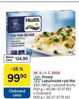 Tesco Frosta Labužnické rybí filé, 330-360 g, vybrané druhy nabídka