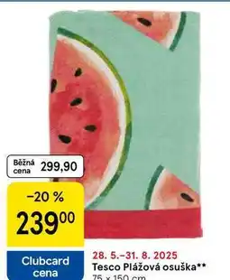 Tesco Tesco Plážová osuška, 75 x 150 cm nabídka