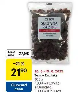Tesco Tesco Rozinky, 200 g nabídka