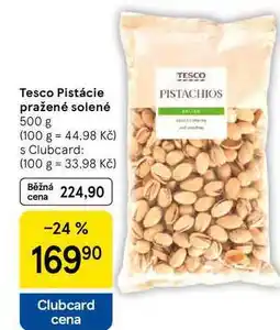 Tesco Tesco Pistácie pražené solené, 500 g nabídka
