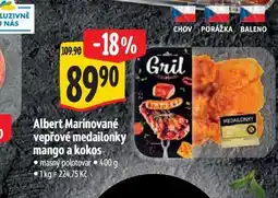 Albert Albert Marinované vepřové medailonky mango a kokos 400 g nabídka